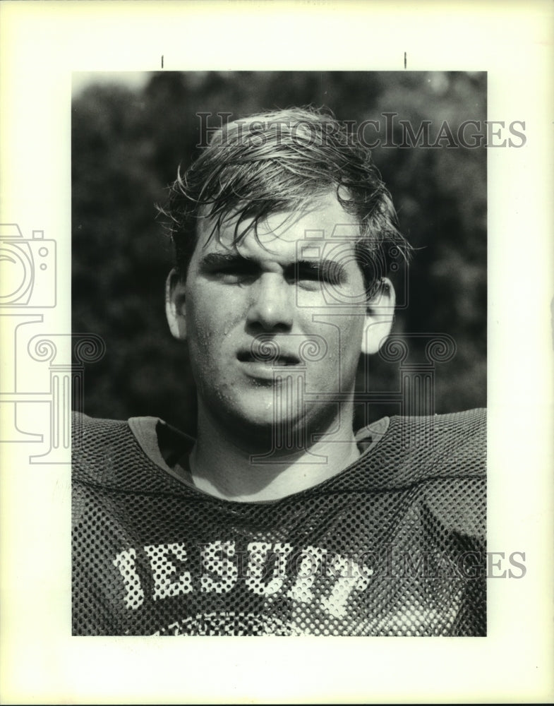 1991 Press Photo Wiggins Edrington of Jesuit High School Football. - noa95194 - Historic Images