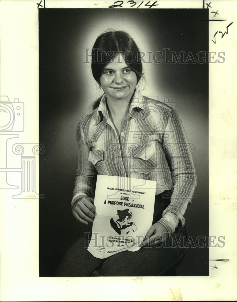 1979 Press Photo Actress Kelley Edminston Holding a Script - noa95208 - Historic Images