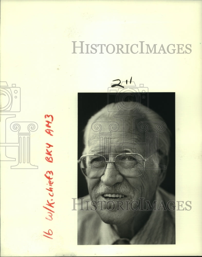 1986 Press Photo Herbert F. Eckhardt, candidate for Harahan police chief - Historic Images