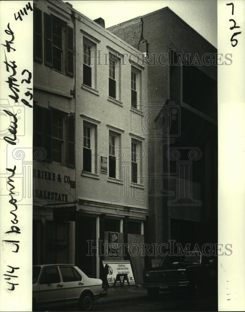 1982 Press Photo William Dutel&#39;s renovated historic building at 625 Baronne - Historic Images