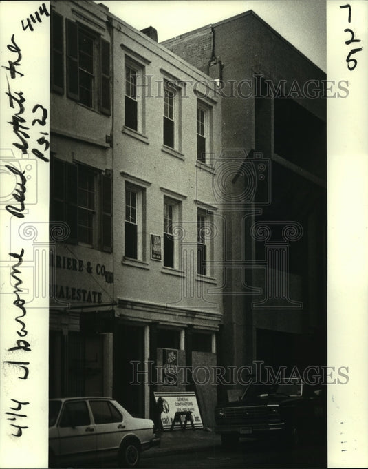 1982 Press Photo William Dutel's renovated historic building at 625 Baronne - Historic Images