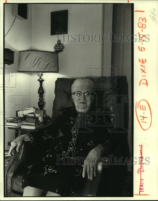 1983 Press Photo Tracy Duplantis, former editor & writer at Houma Daily Courier - Historic Images