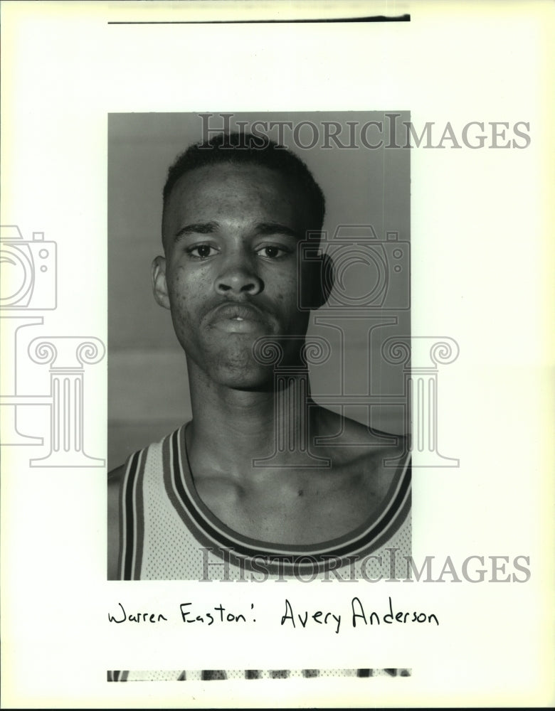 Press Photo Warren Easton Basketball Player Avery Anderson - noa95477 - Historic Images