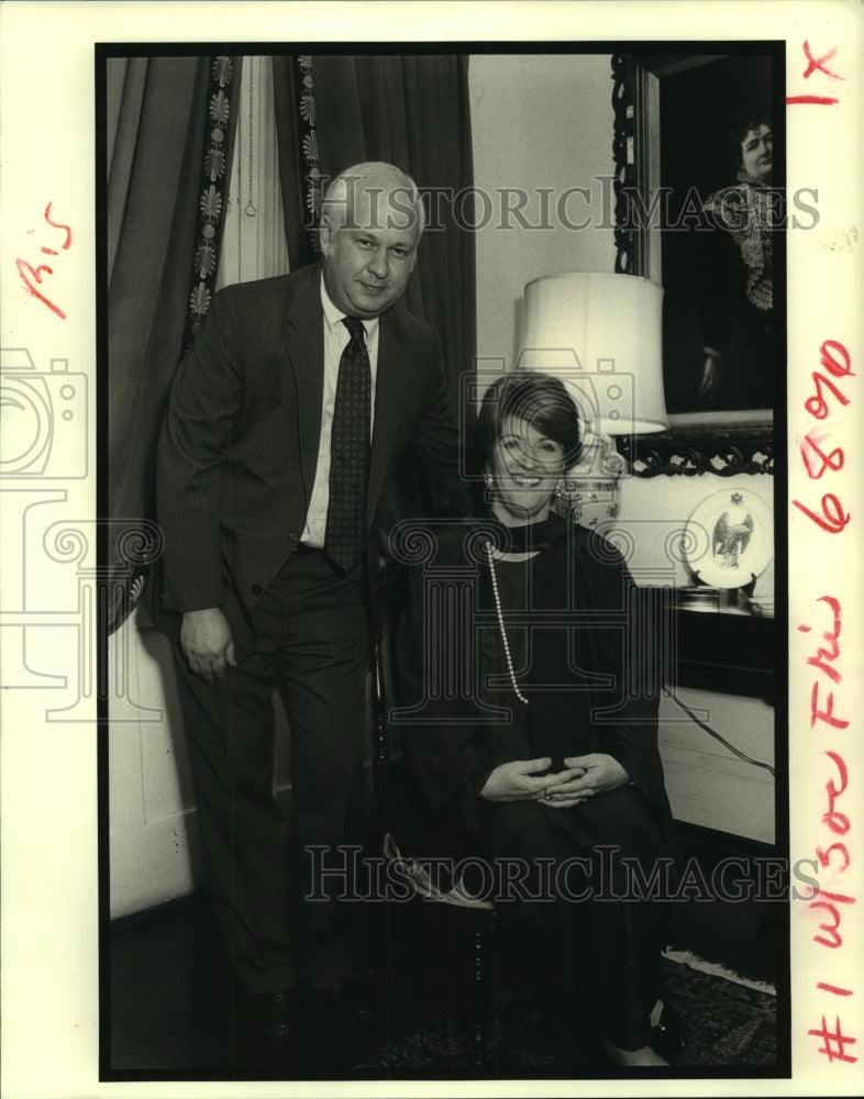 1990 Press Photo Robert Dupont, Fannie Flagg at the Tennessee William Festival - Historic Images