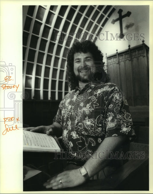 1993 Press Photo Opera singer Steve Dupre will perform Weber's "Requiem" - Historic Images