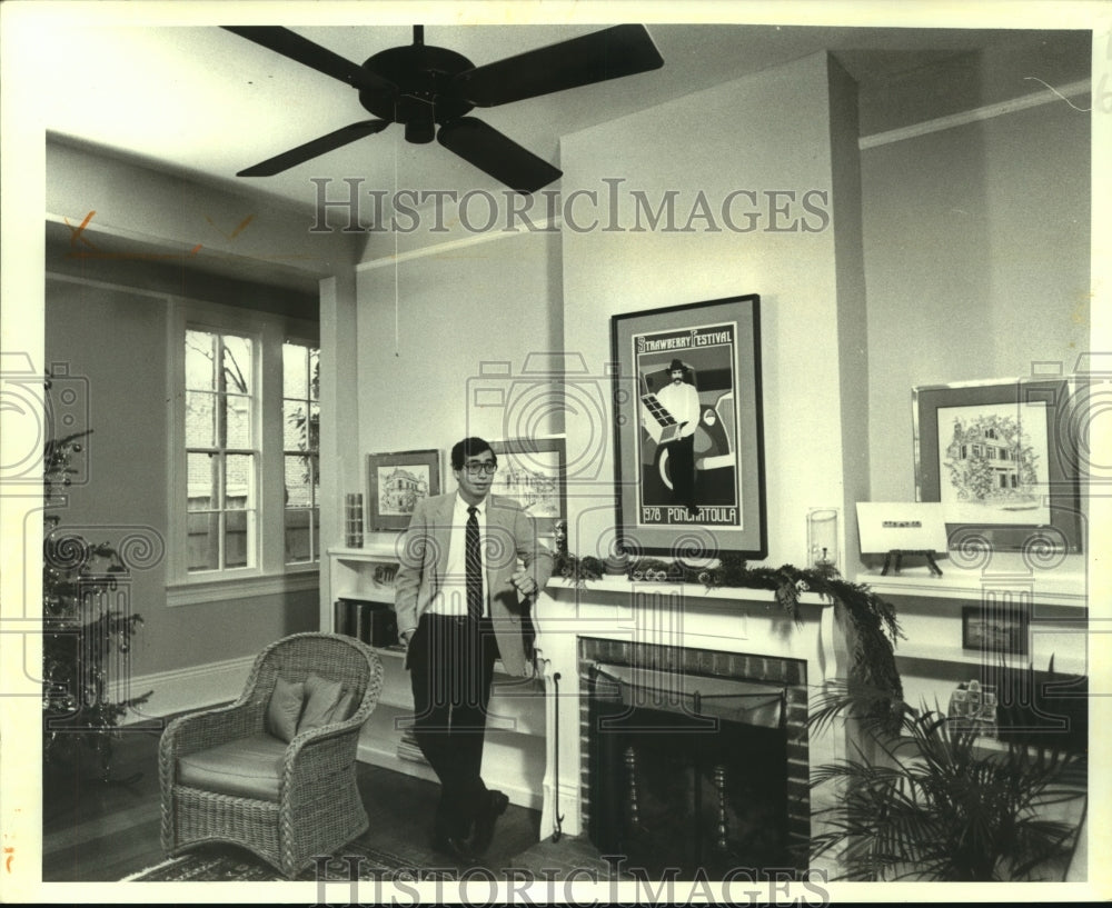 1983 Press Photo Architect Ronald Domin, New Orleans, Louisiana - noa95689 - Historic Images