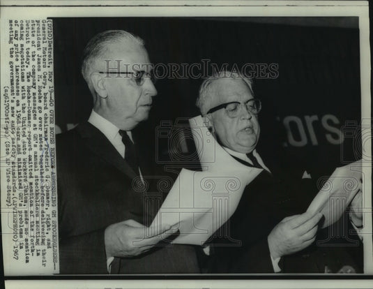 1967 Press Photo General Motors' Annual Stockholders meeting in Detroit - Historic Images