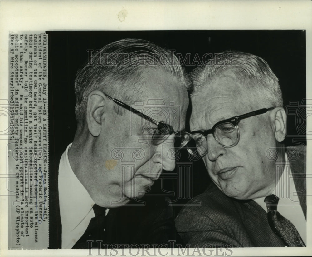 1965 General Motors Executives at the Senate Auto Safety hearing - Historic Images