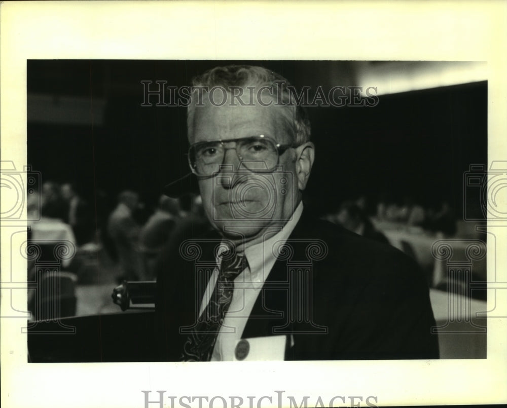 1992 Press Photo J.P. (Jack) Eckert, President of McDermott International, Inc. - Historic Images