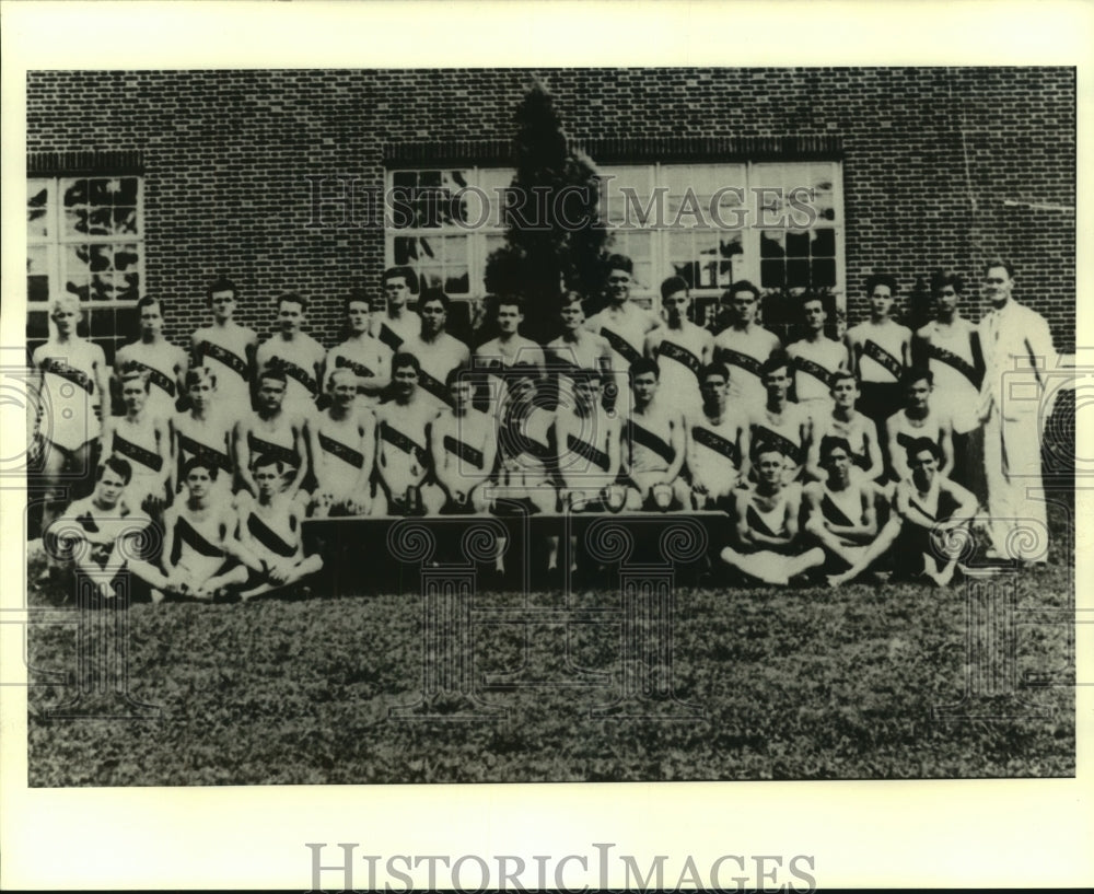 1935 Press Photo Fortier High&#39;s track team - noa95935 - Historic Images