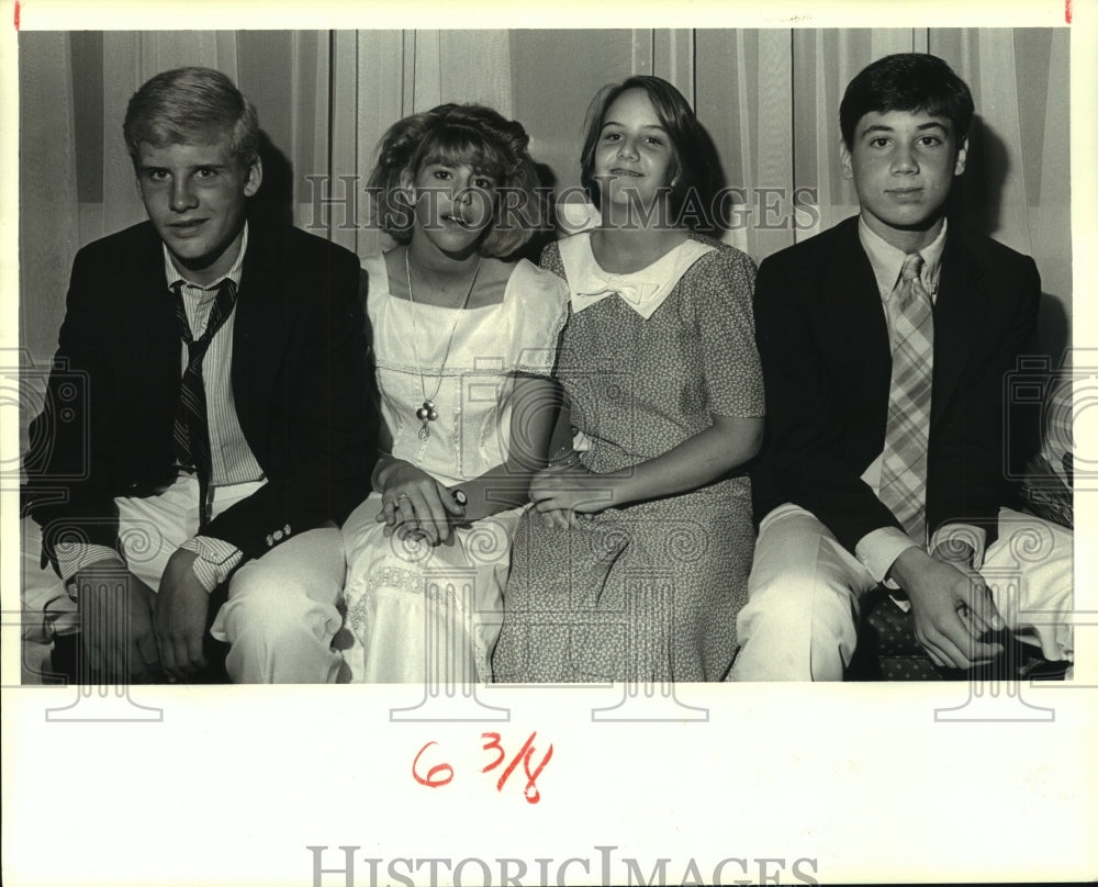 1986 Press Photo Perry Eastman and others at Eight O&#39;Clockers event - noa95970 - Historic Images