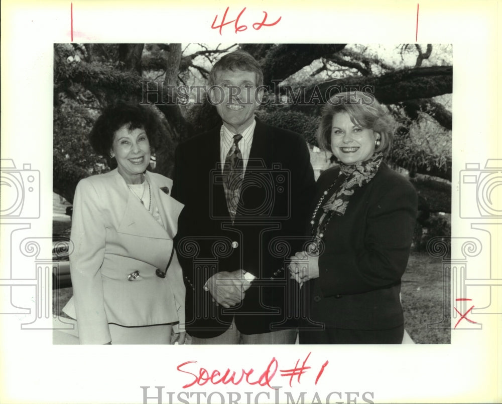 1993 Press Photo Carol Porter, John Eckholdt, Beverly Wilson of Access Benefit - Historic Images