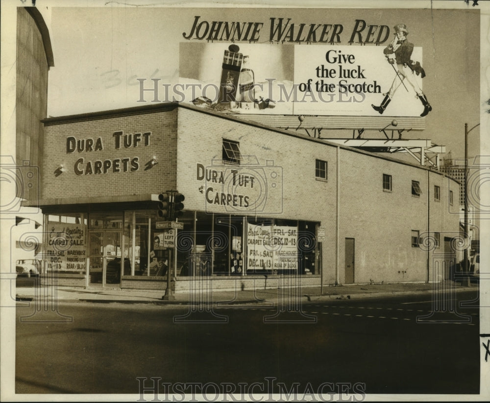 1969 Dura Tuft Carpet Inc.&#39;s new store at Howard Ave. - Historic Images