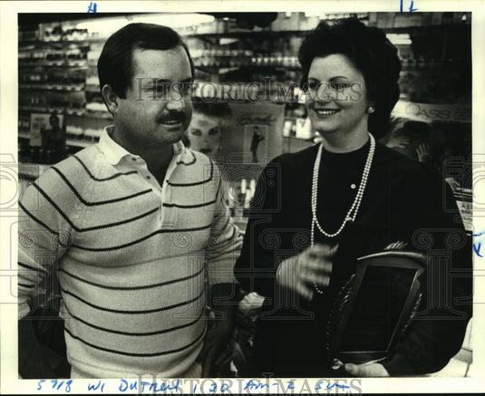 1984 Press Photo Louis & Katherine du Treil, grand prize million dollar winners - Historic Images