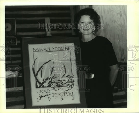 1992 Press Photo Crab Festival Poster Winner, Georgie Dussouy - noa96477 - Historic Images