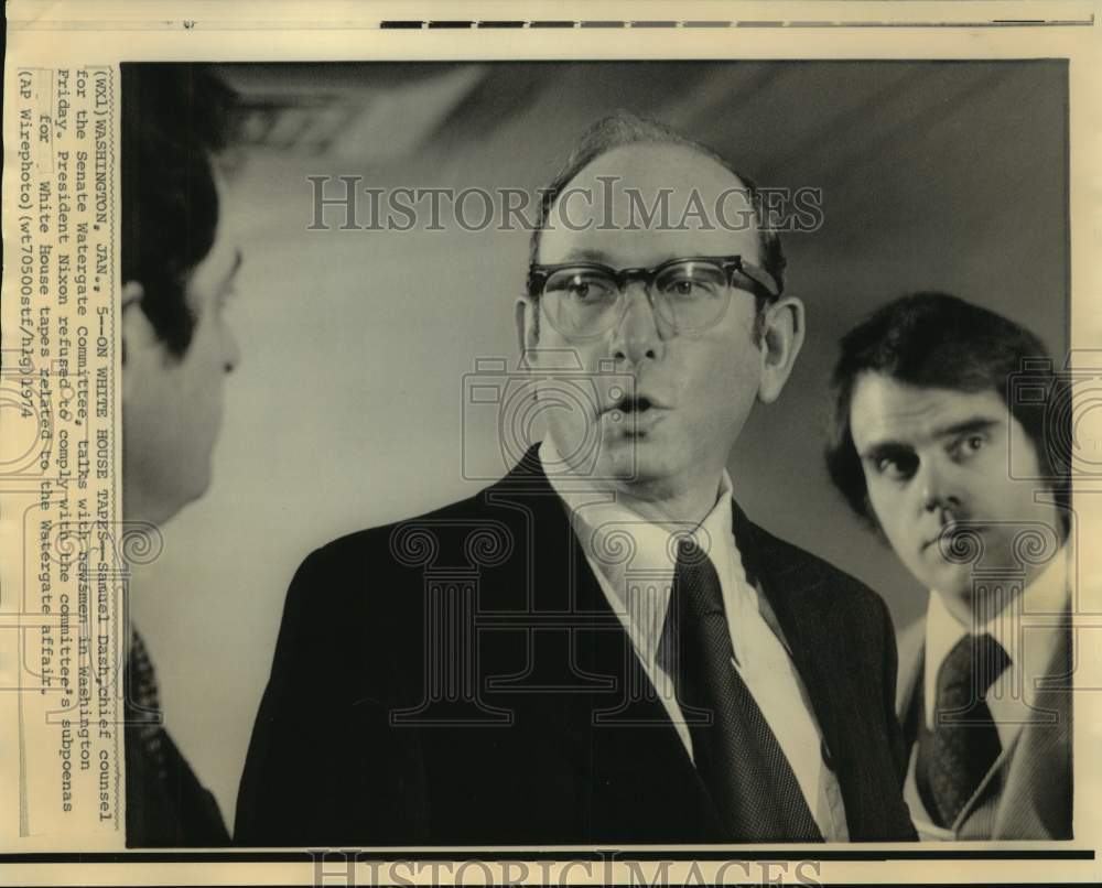 1974 Samuel Dash, chief counsel for Senate Watergate Committee - Historic Images