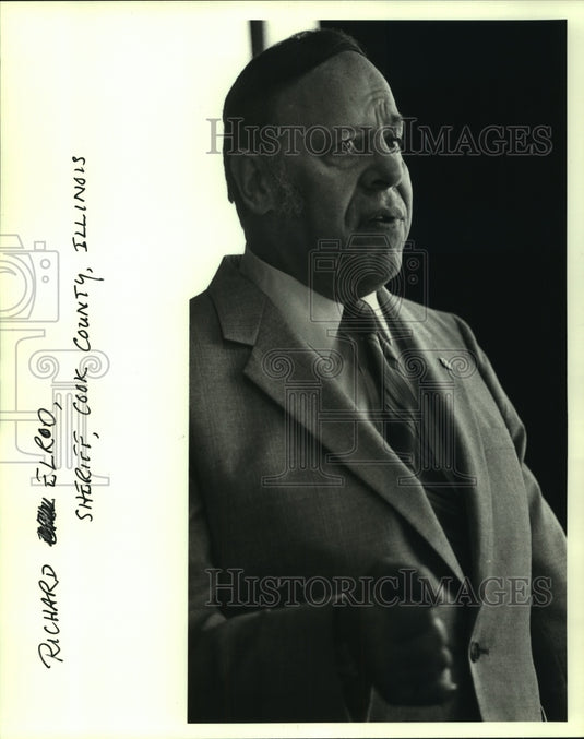 1984 Press Photo Richard Elrod, Sheriff, Cook County, Illinois. - noa97938 - Historic Images