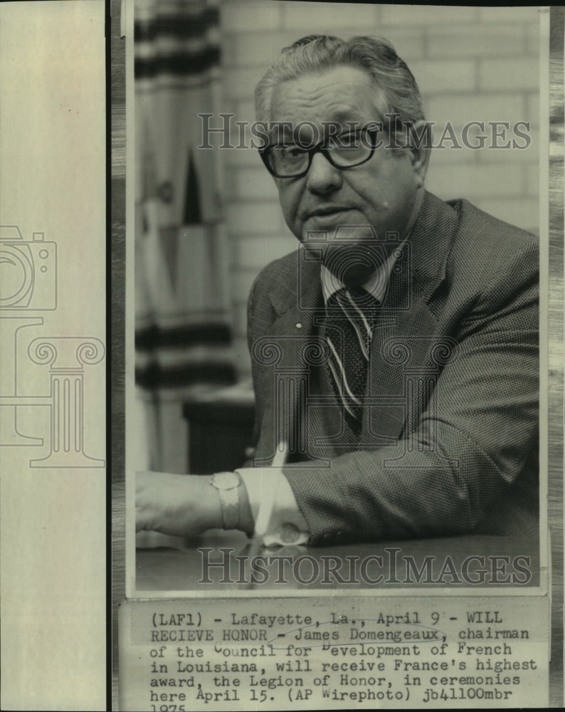 1975 James Domengeaux-Council for Development of French in Louisiana-Historic Images