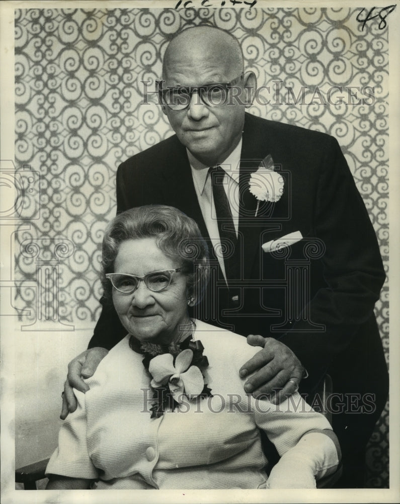 1968 Mr. and Mrs. Joseph Enzone at 50th Wedding Anniversary - Historic Images