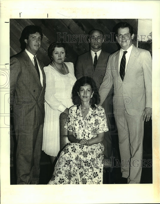 1987 Press Photo Daniel Dysart & officers of 34th Judicial District Bar Assoc. - Historic Images