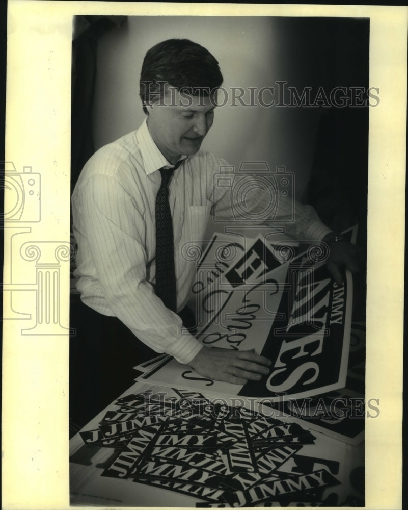 1992 Press Photo Incumbent United States Representative Jimmy Hayes - noa98299 - Historic Images