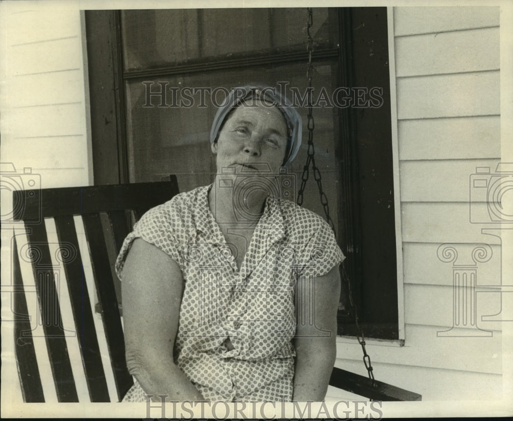 1969 Mrs. Joseph Dominick has health problems aggravated by smell. - Historic Images