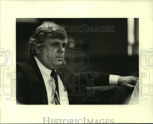 1982 Press Photo Gus Englehart, World's Fair Commission - noa98920 - Historic Images