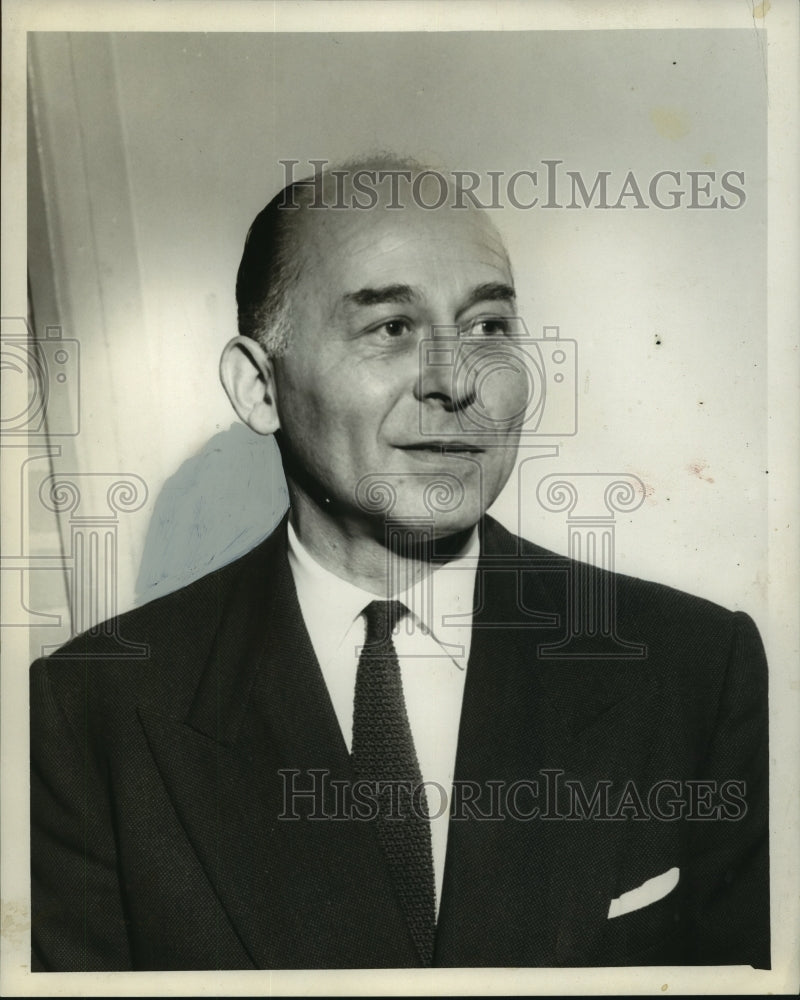 1955 Press Photo Yves Eschenauer, French wine producer. - noa99534 - Historic Images