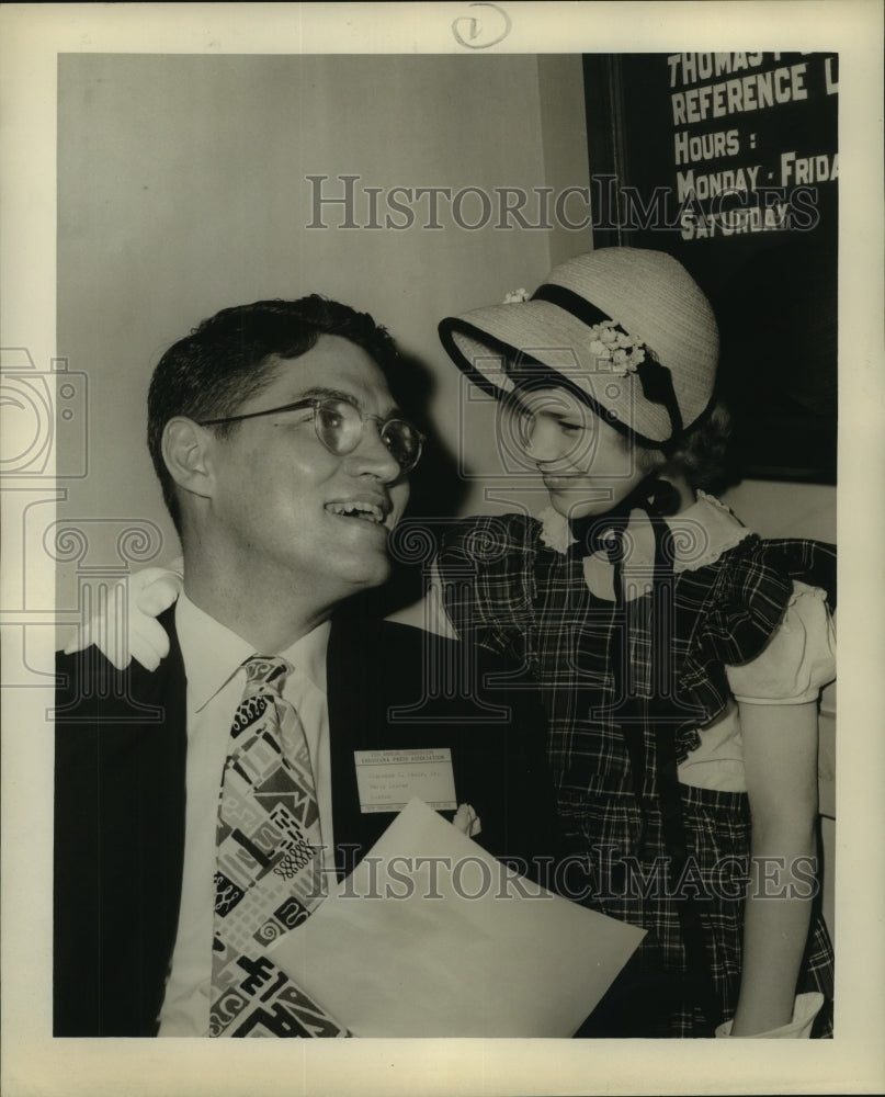 1950 Press Photo Clarence Faulk, President, Louisiana Press Association - Historic Images