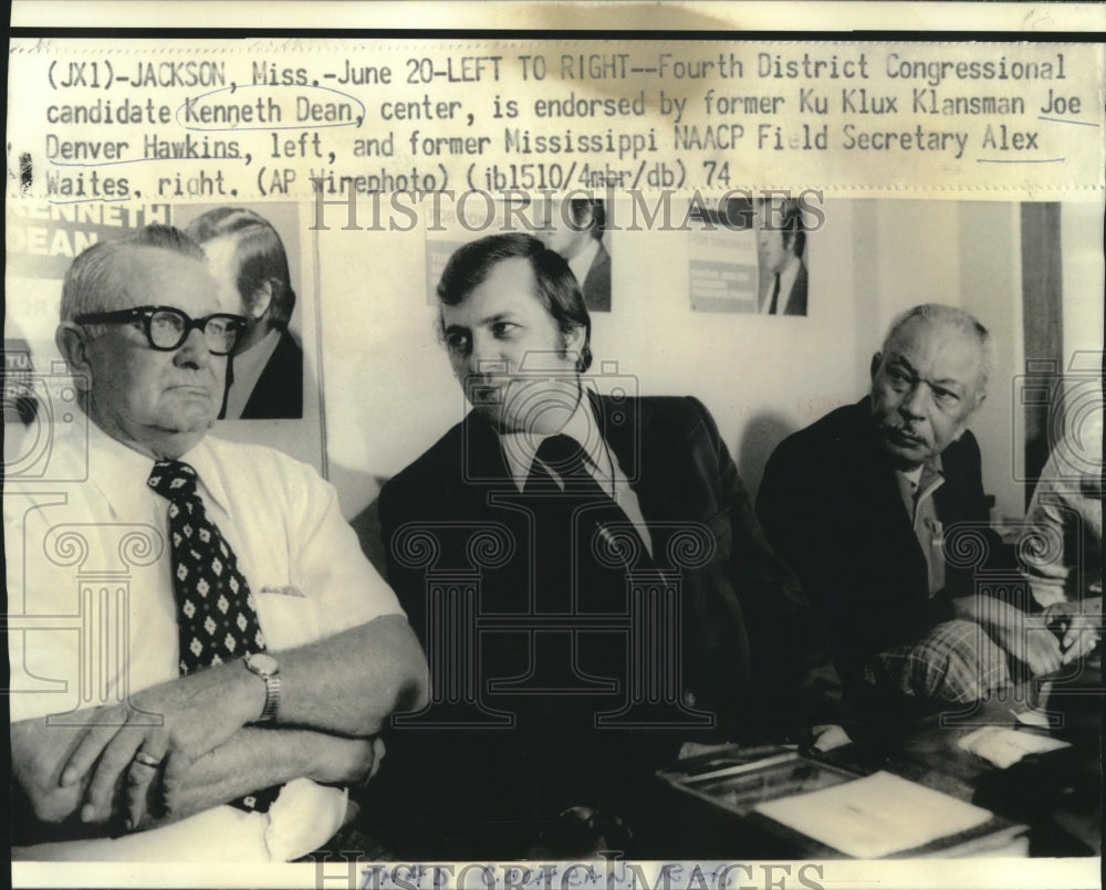 Kenneth Dean 1974 Kenneth Dean Fourth District Congressional Candidate and Others ...