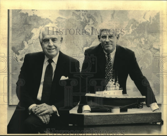 1994 Press Photo John Laborde and William O'Malley at Tidewater - nob01358 - Historic Images
