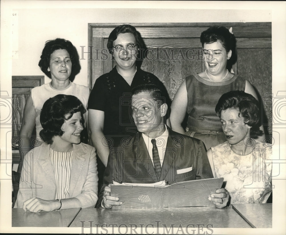 1965 Press Photo Catholic Adults Social Club Officers - nob01365-Historic Images