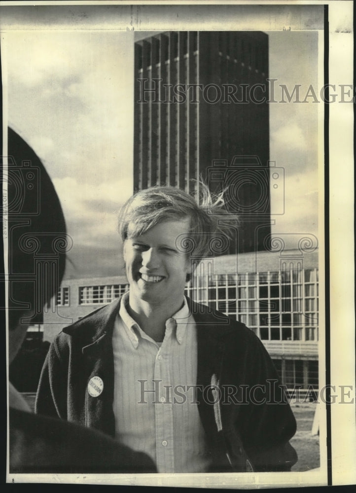 1979 Press Photo Youngest Mayor elected Stephen Erickson, Gardner Massachusetts - Historic Images