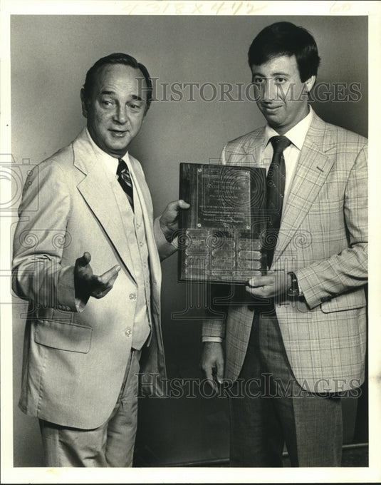 1980 Press Photo Touro Synagogue's Brotherhood awarded Irving Richman Memorial - Historic Images