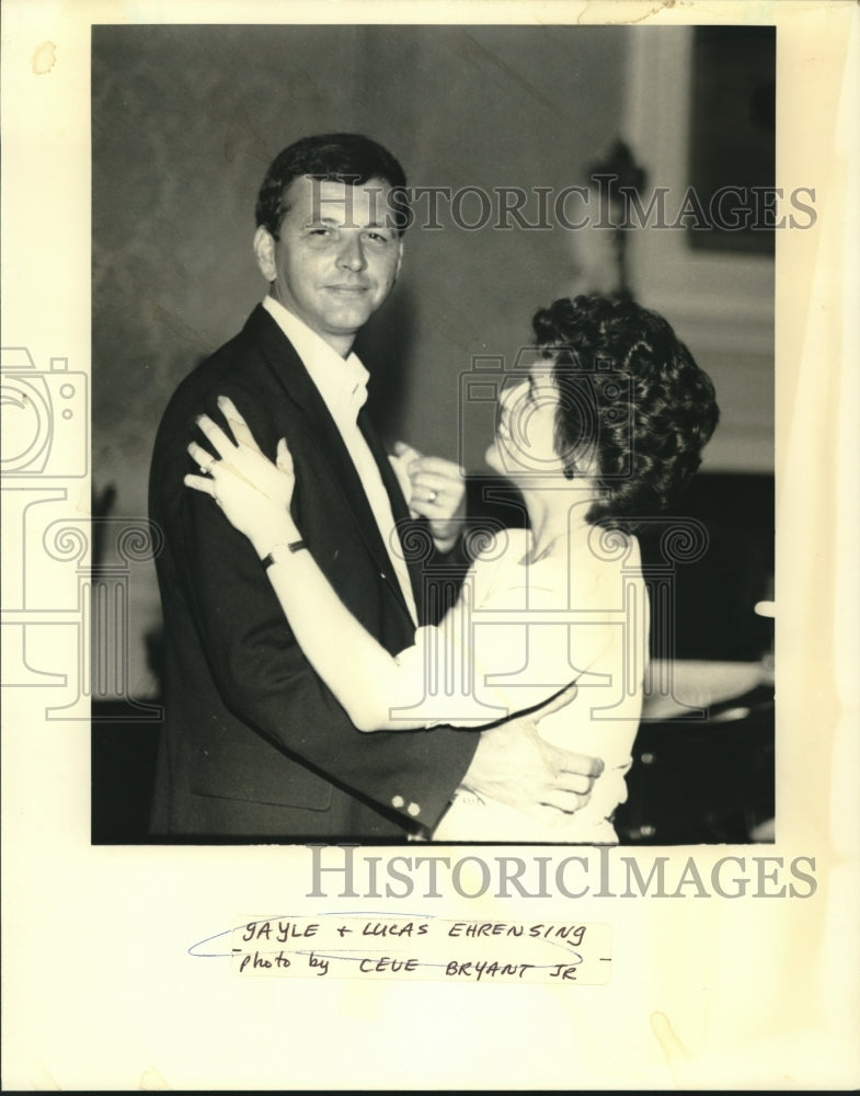 1984 Press Photo Gayle and Lucas Ehrensing dancing - nob01590 - Historic Images