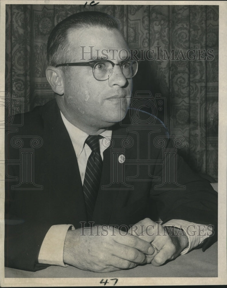 1969 Press Photo Ralph D. Dwyer Jr. at Roosevelt Hotel - nob01689 - Historic Images