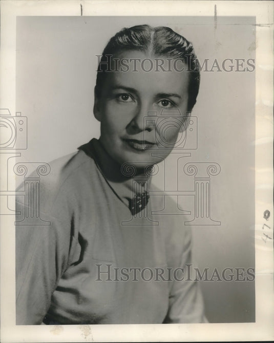 1951 Ruth Fair, Texan Woman sews Clothing - Historic Images