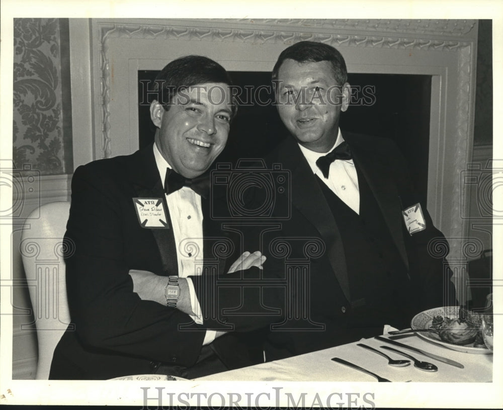 Press Photo Steve Siders &amp; Luke Ehrensing at ATO Fraternity&#39;s 100th Anniversary - Historic Images