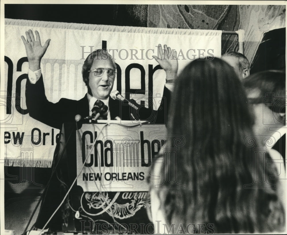 1977 Press Photo Moon Landrieu, New Orleans Mayor - nob02412 - Historic Images