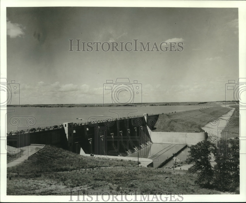 1969 Press Photo The Fall River Dam and Reservoir, 25 miles southeast of Eureka - Historic Images
