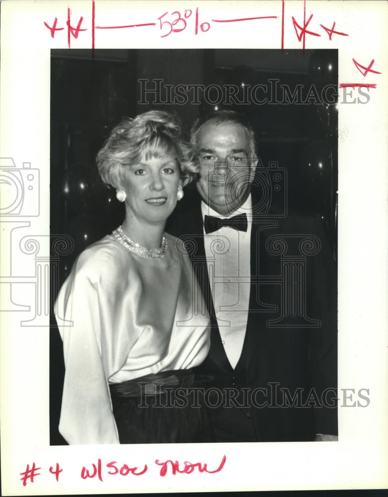 1991 Press Photo Shelley Elliot and James Anthony attend a reception - Historic Images