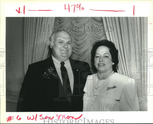 1992 Press Photo Louis and Ann Estingoy at Enfatns event. - nob03849 - Historic Images
