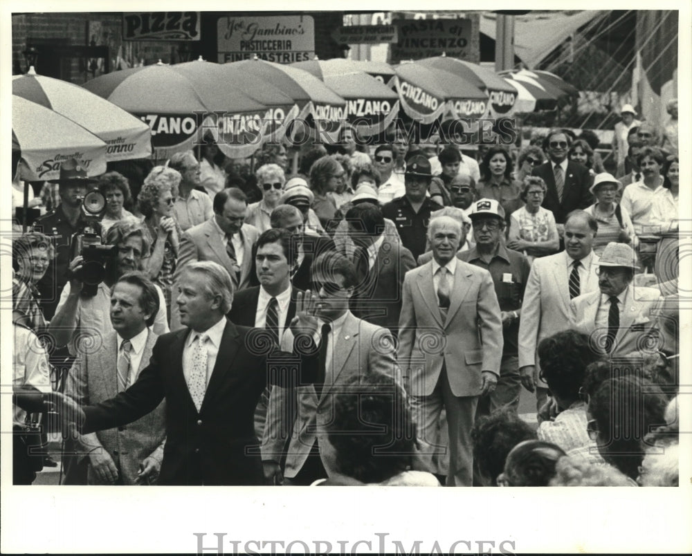 1984 Press Photo Governor Edwards&#39; campaign - nob03900 - Historic Images