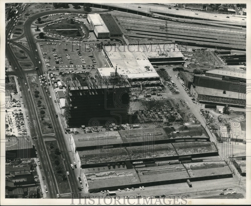 1960 Aerial view of new Post Office and federal building - Historic Images