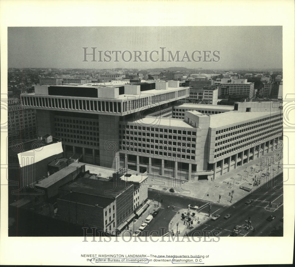 1976 Press Photo Washington landmark, Federal Bureau of Investigation - Historic Images