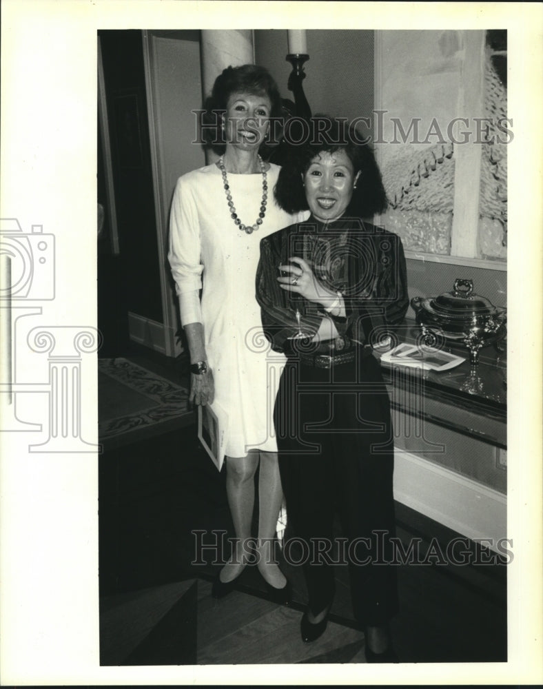 Artist Lin Emery and Su Gross attending an event-Historic Images