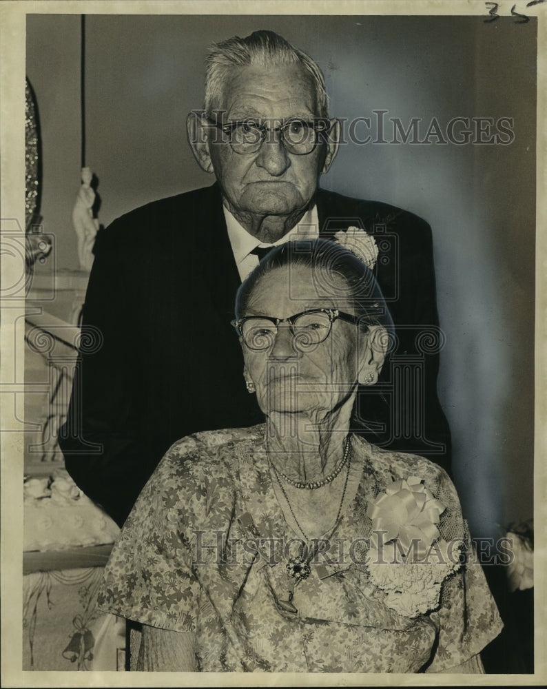 1967 Mr. &amp; Mrs. Herman Fenger Sr. celebrate 60th wedding anniversary - Historic Images