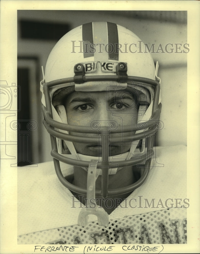 1987 Press Photo Andrew Ferrante, Ecole football Classique - Historic Images