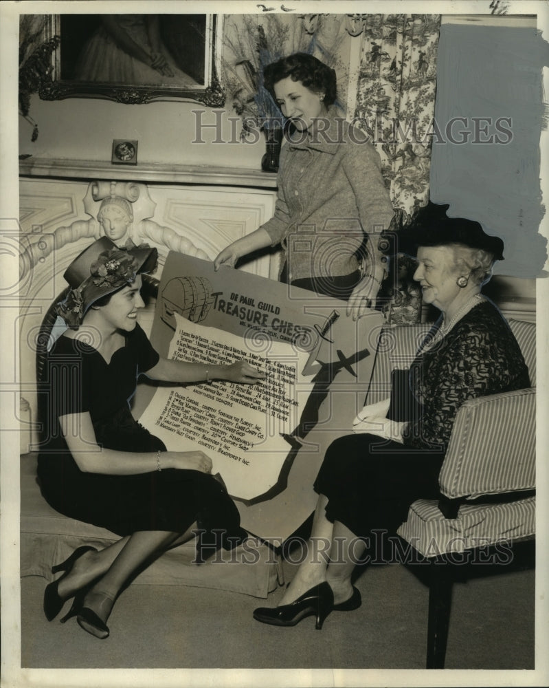 1959 Press Photo De Paul Hospital Guild prepares for &quot;Summer in Fashion&quot; show - Historic Images