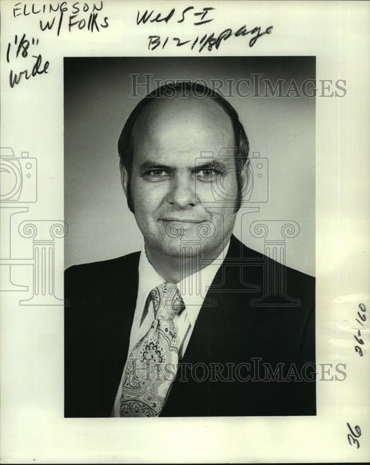 1978 Press Photo Dick Ellingson, President, Grocery Manufacturers Association - Historic Images